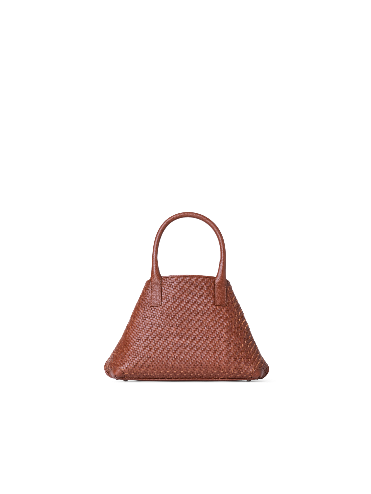 Designer Ai Little Top Handle Tote - Braun