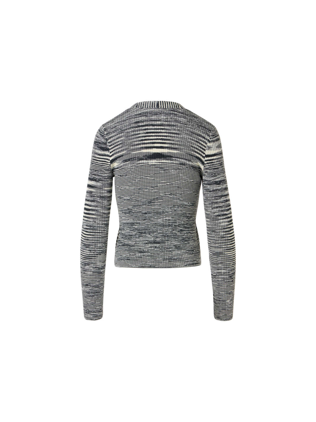Designer Langärmelige Strickjacke aus Merinowolle - Grau