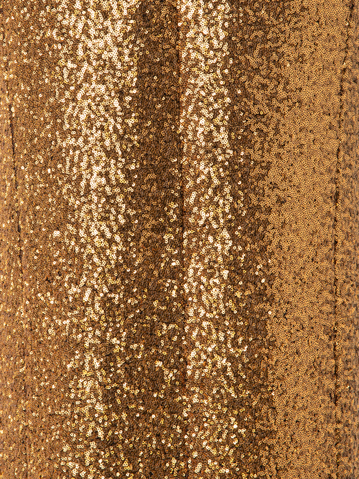 Designer Langes Pailletten-Abendkleid mit V-Ausschnitt - Gold