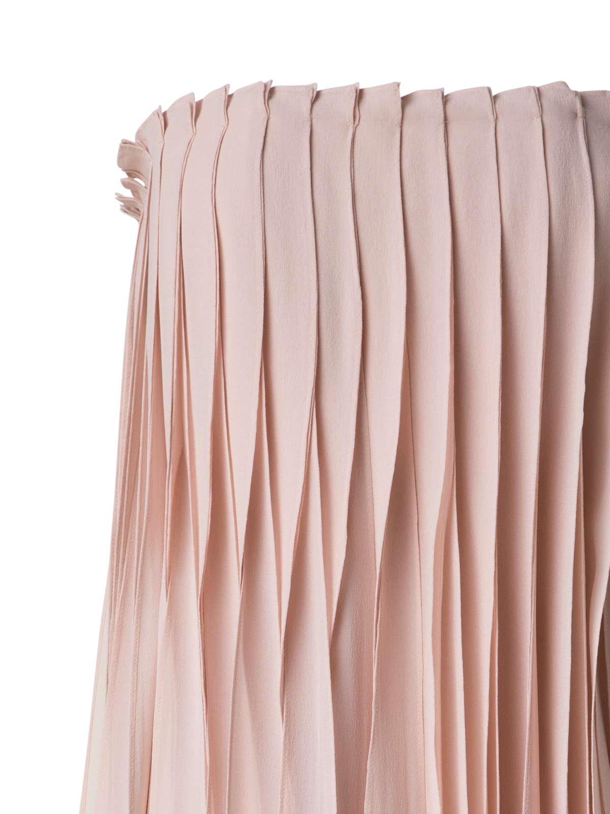 Designer Langes Seiden-Abendkleid mit Korsage - Beige