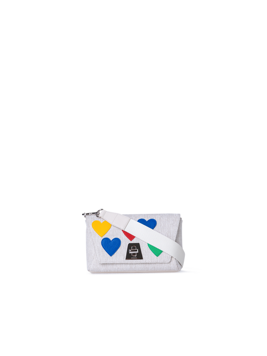 Designer Anouk Small Day Bag - Grau - Bunt