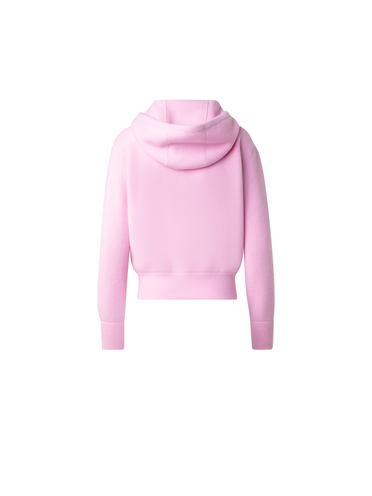 Designer Kurzer Kaschmir-Hoodie - Rosa