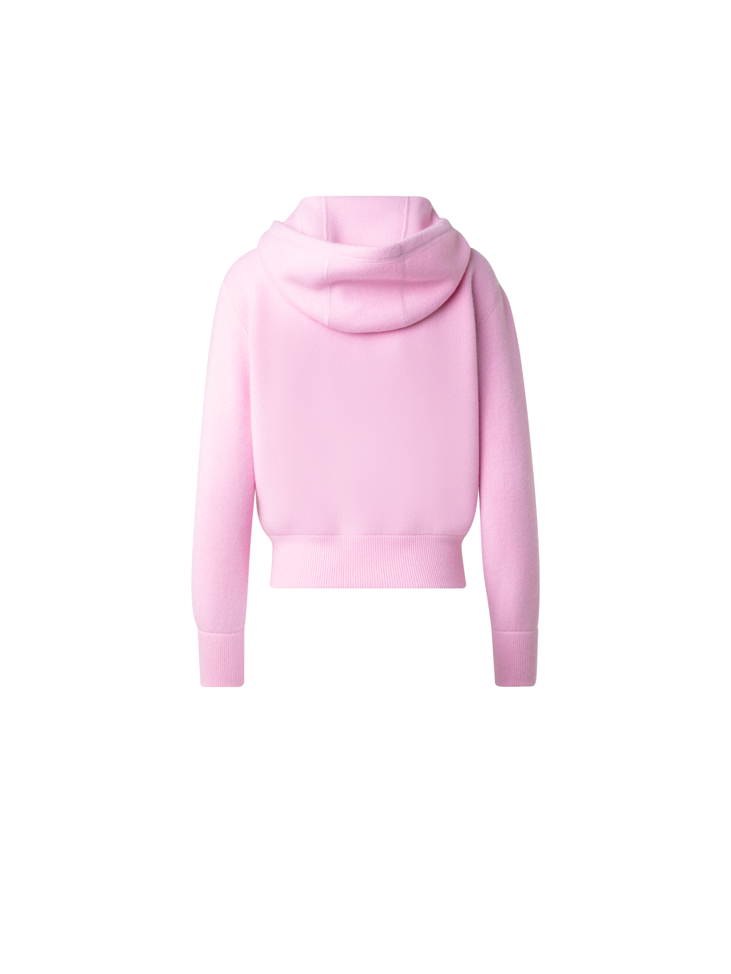 Designer Kurzer Kaschmir-Hoodie - Rosa