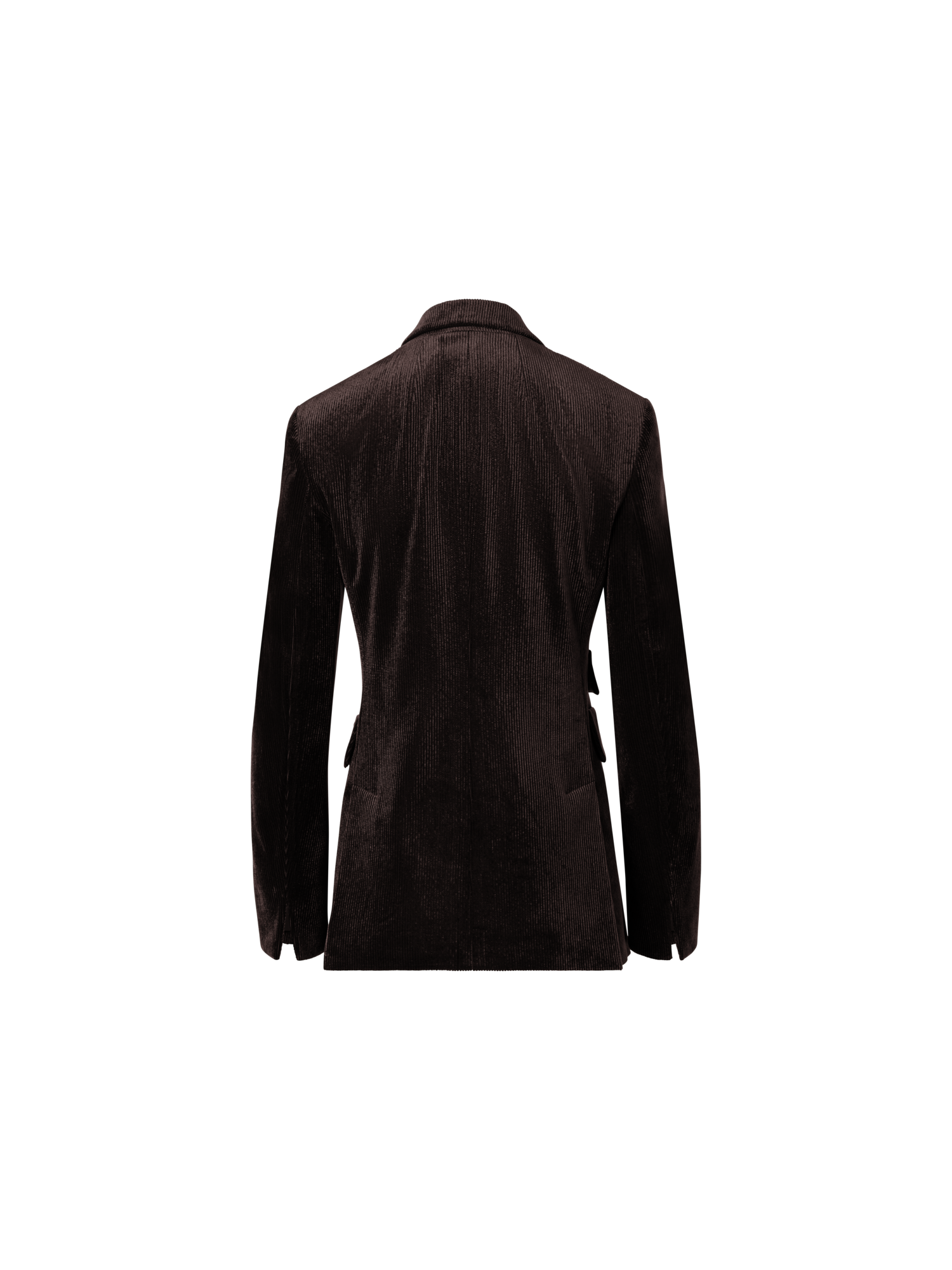 Designer Jacke aus fliessendem Cord - Braun
