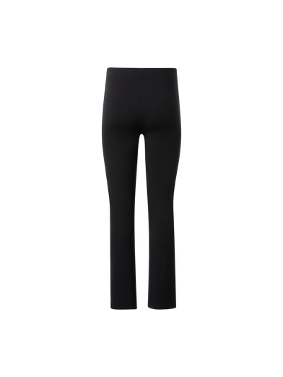 Designer Verkürzte Signature Jersey Schlaghose - Schwarz