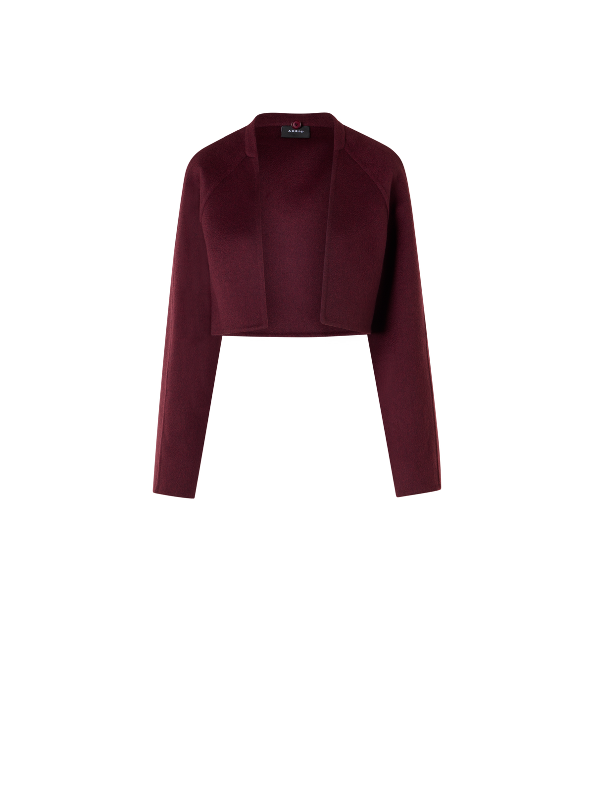 Designer Kurzer Kaschmir Duo Mantel mit abnehmbarem Bolero - Rot