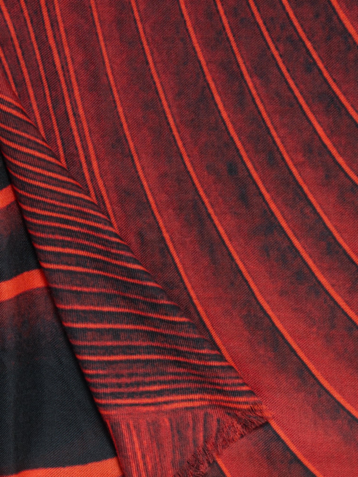 Designer Curves Druck Schal - Bunt - Rot