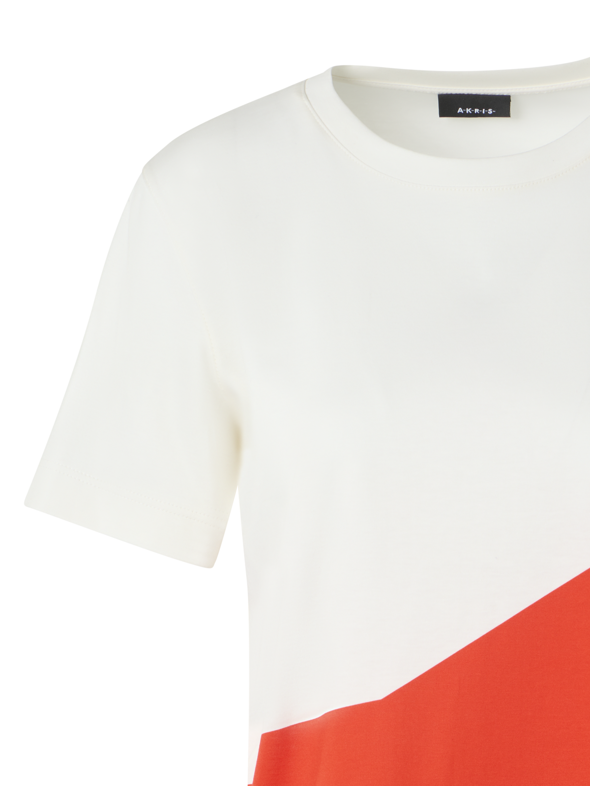 Designer Lässiges Baumwoll-T-Shirt mit Polygon-Druck - Bunt