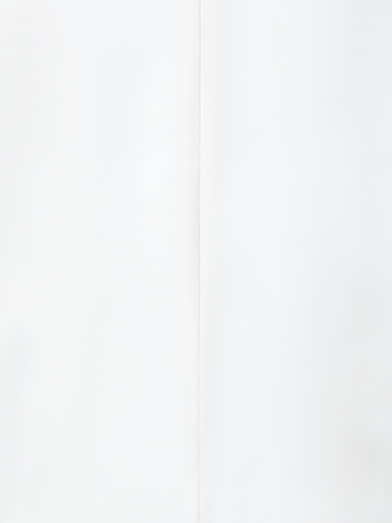 Designer Seidensatin T-Shirt Bluse - Ecru - Weiss