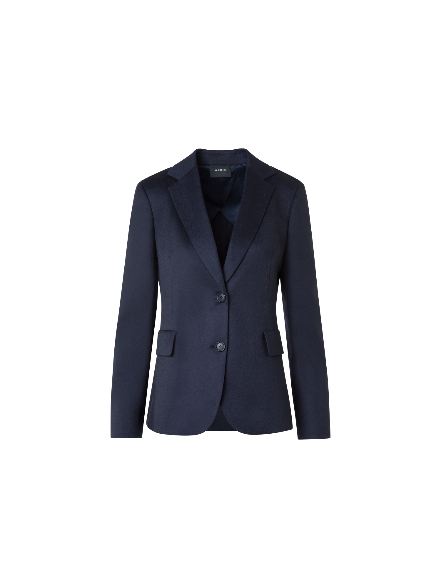 Designer Blazer aus reinem Kaschmir Doubleface - Dunkelblau - Blau