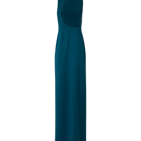 Abendkleid mit Orbit-Cutout am Rücken