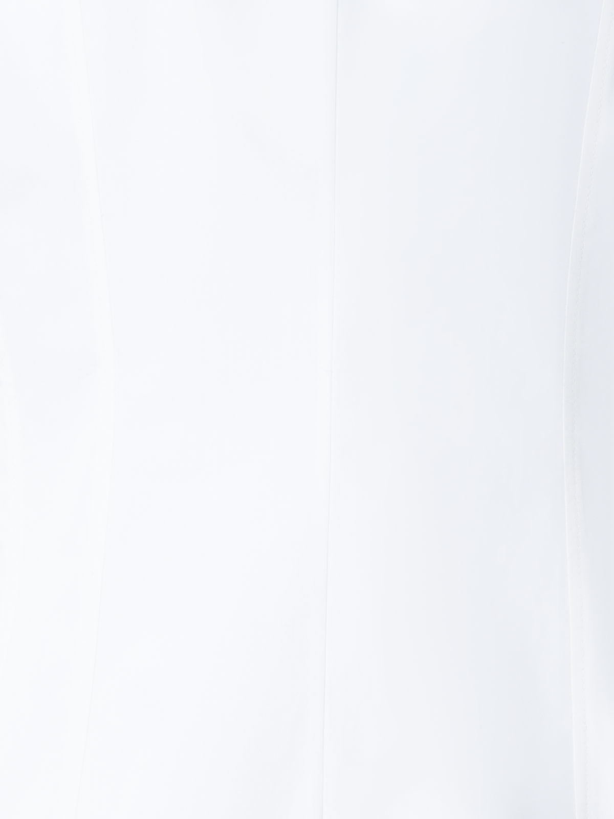 Designer Taillierte Baumwoll-Bluse - Ecru - Weiss