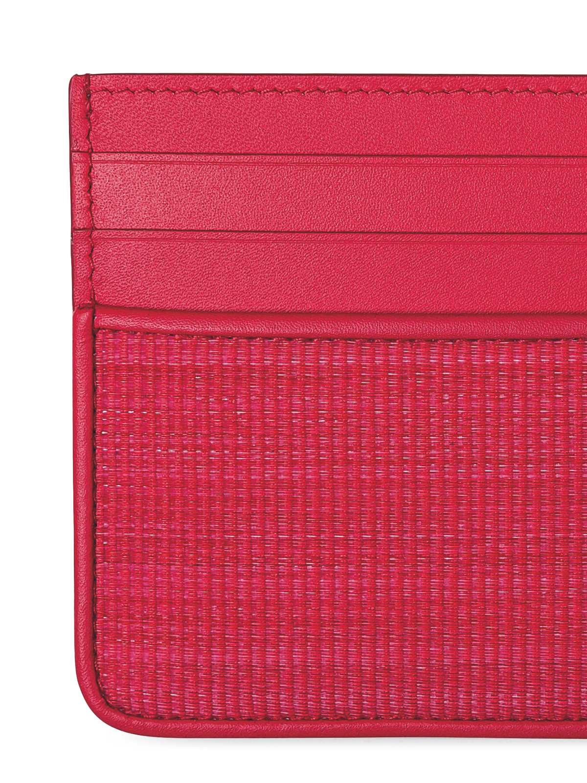 Designer Kartenetui aus Rosshaar und Leder - Rosa