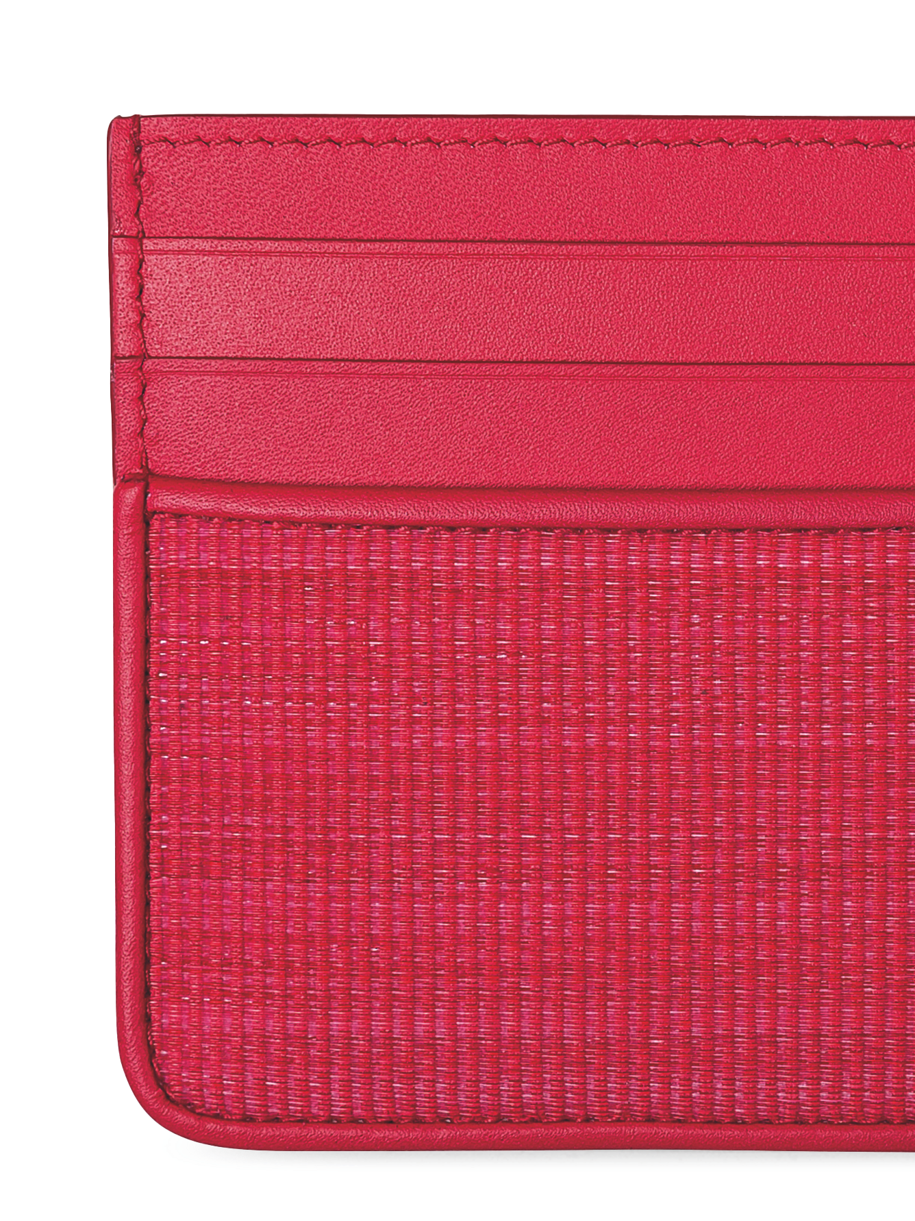 Designer Kartenetui aus Rosshaar und Leder - Rosa