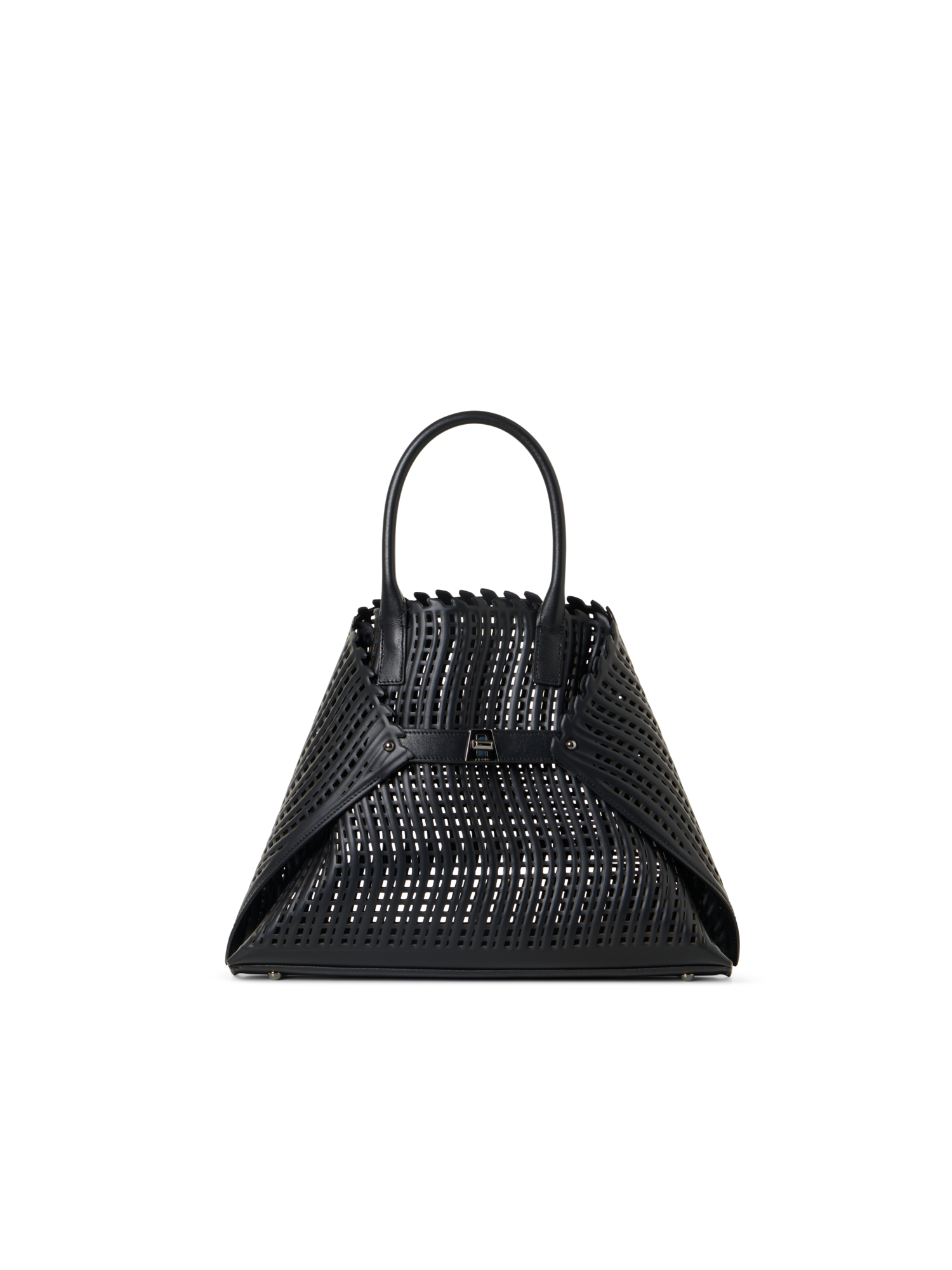 Designer Ai Small Top Handle Tote Bag - Schwarz