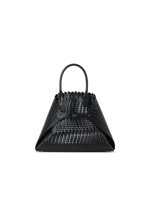 Designer Ai Small Top Handle Tote Bag - Schwarz