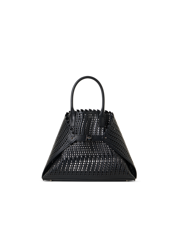 Designer Ai Small Top Handle Tote Bag - Schwarz