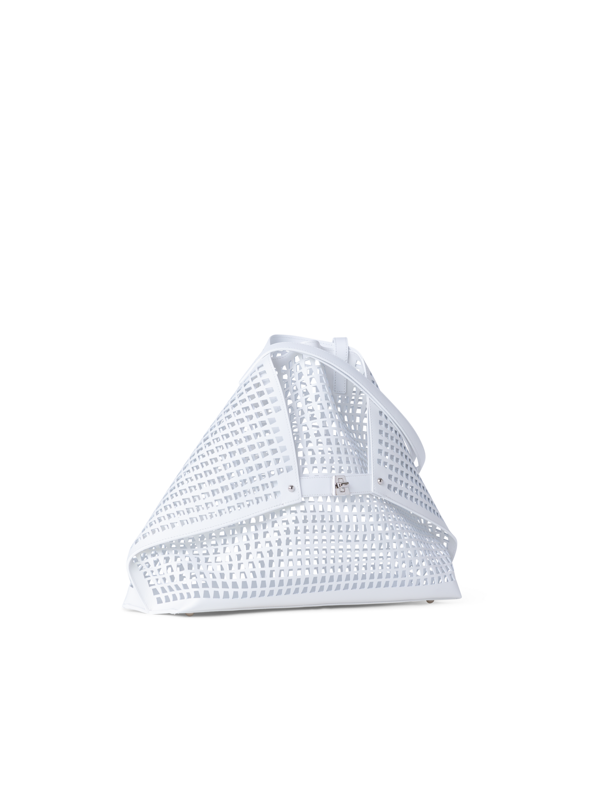 Designer Ai Medium Shoulder Tote - Weiss