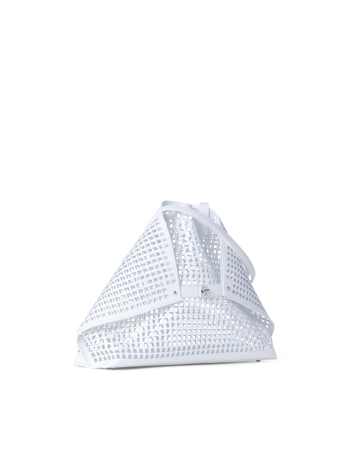 Designer Ai Medium Shoulder Tote - Weiss