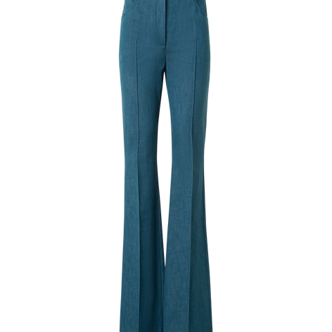 Farid Bootcut Hose aus Stretch-Baumwoll-Denim