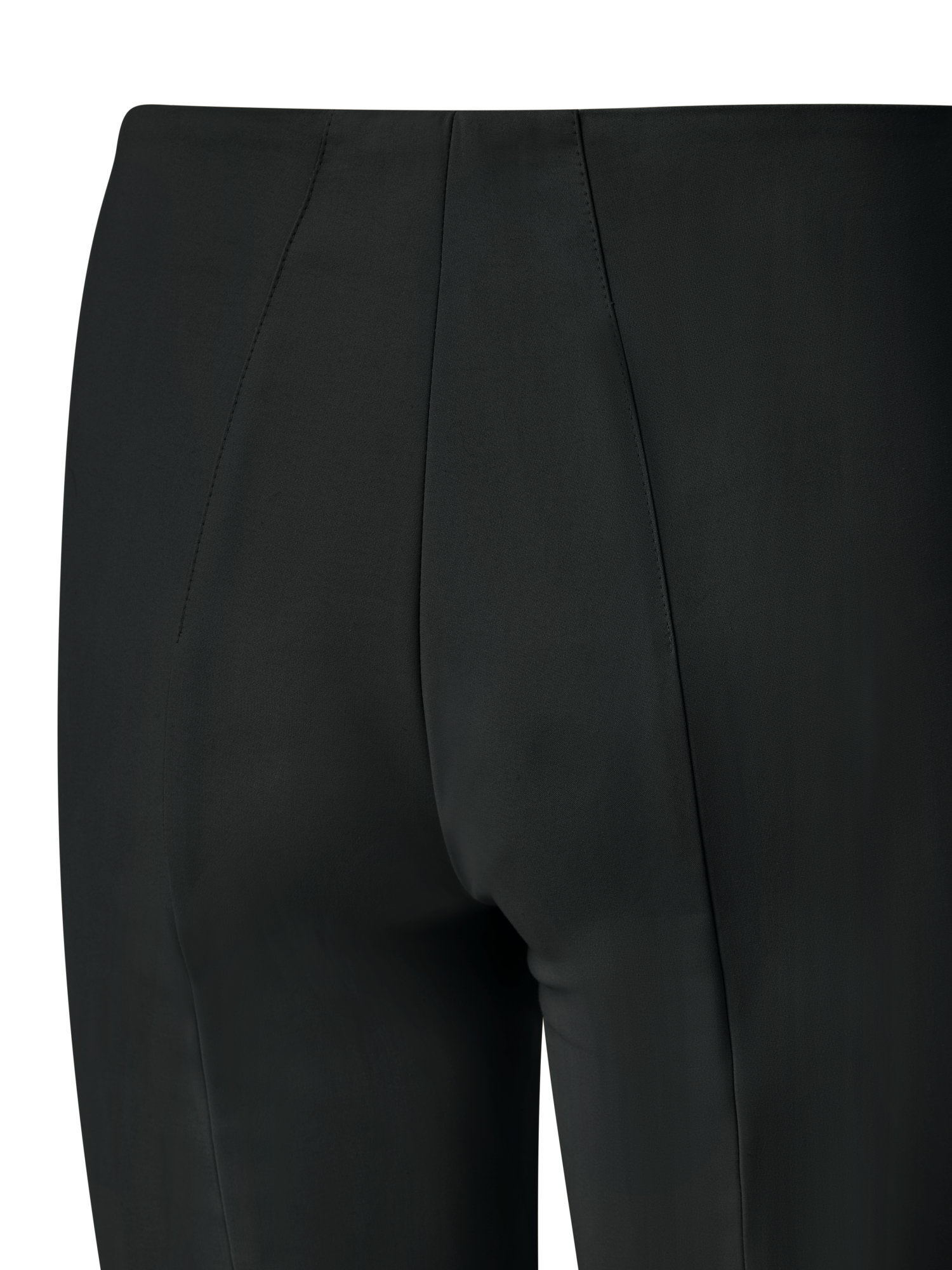 Designer Slim Hose aus Baumwoll-Techno-Stretch - Schwarz