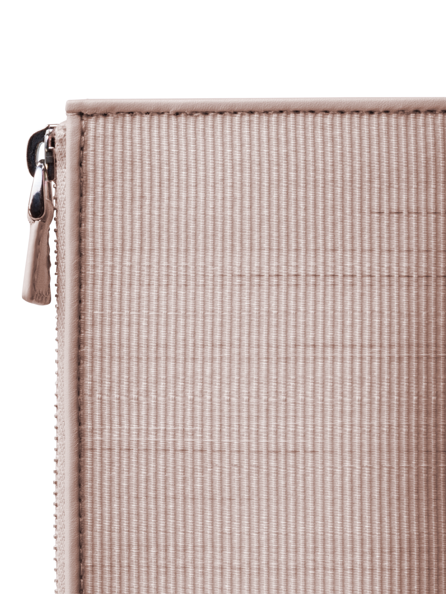 Designer Kartenetui aus Rosshaar und Leder - Beige