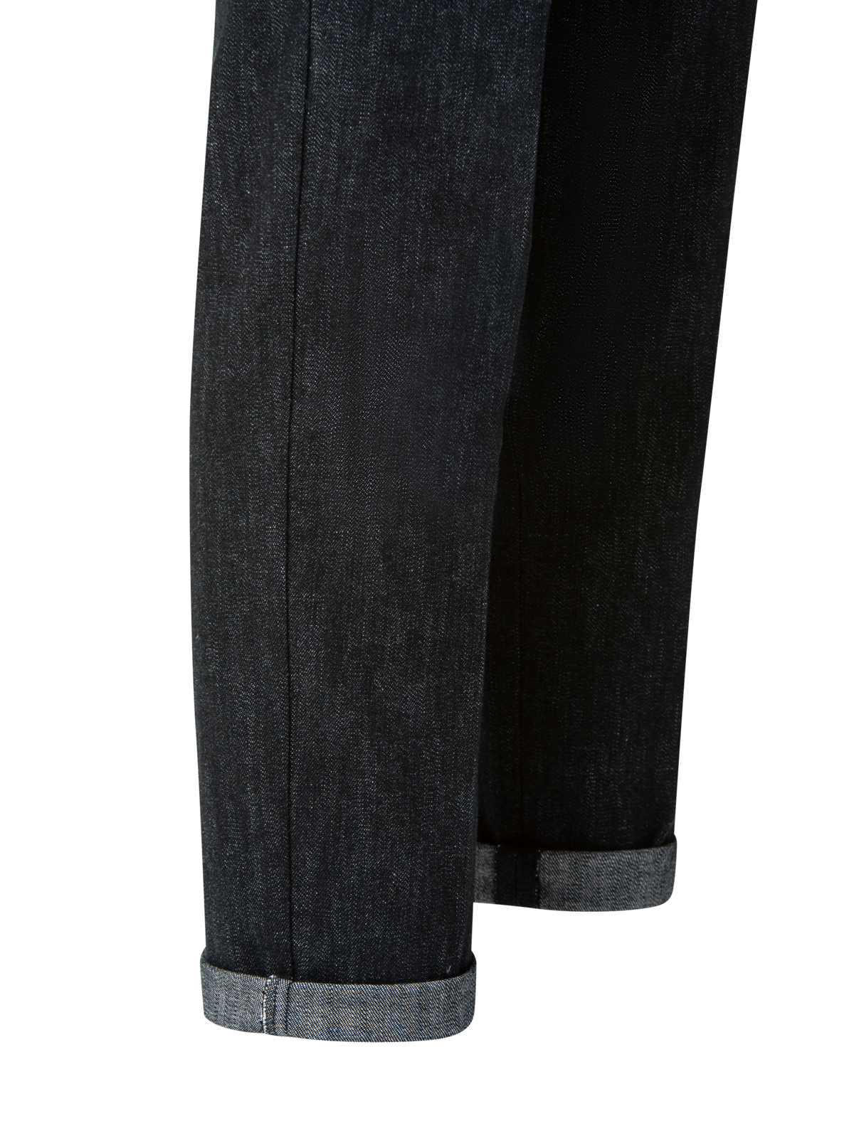 Designer Slim Hose aus Baumwoll-Denim-Stretch - Schwarz - Grau