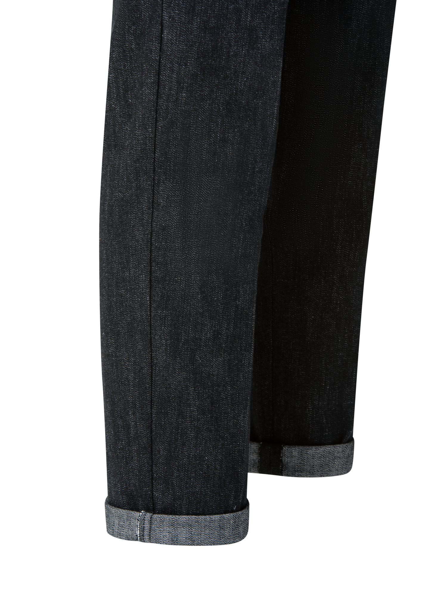 Designer Slim Hose aus Baumwoll-Denim-Stretch - Schwarz - Grau