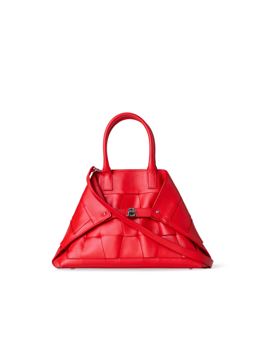 Designer Ai Small Top Handle Tote - Rot