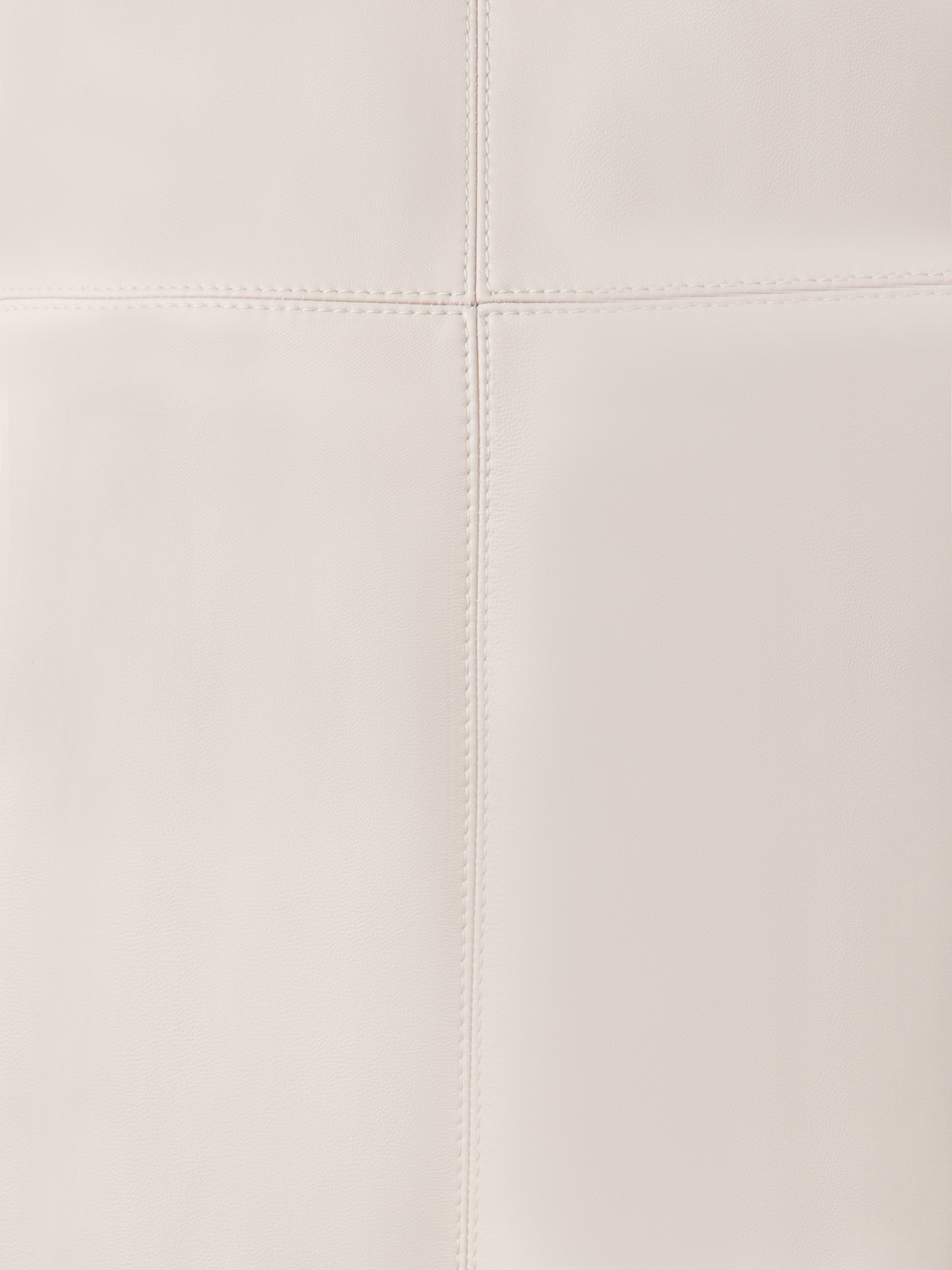 Designer Leder-Bleistiftrock - Grau - Beige