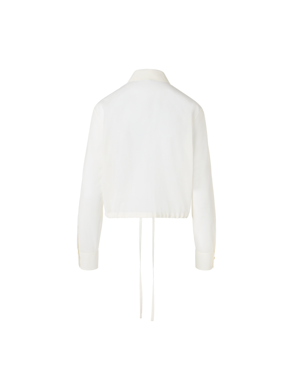 Designer Blousonhemd aus Baumwollvoile - Ecru