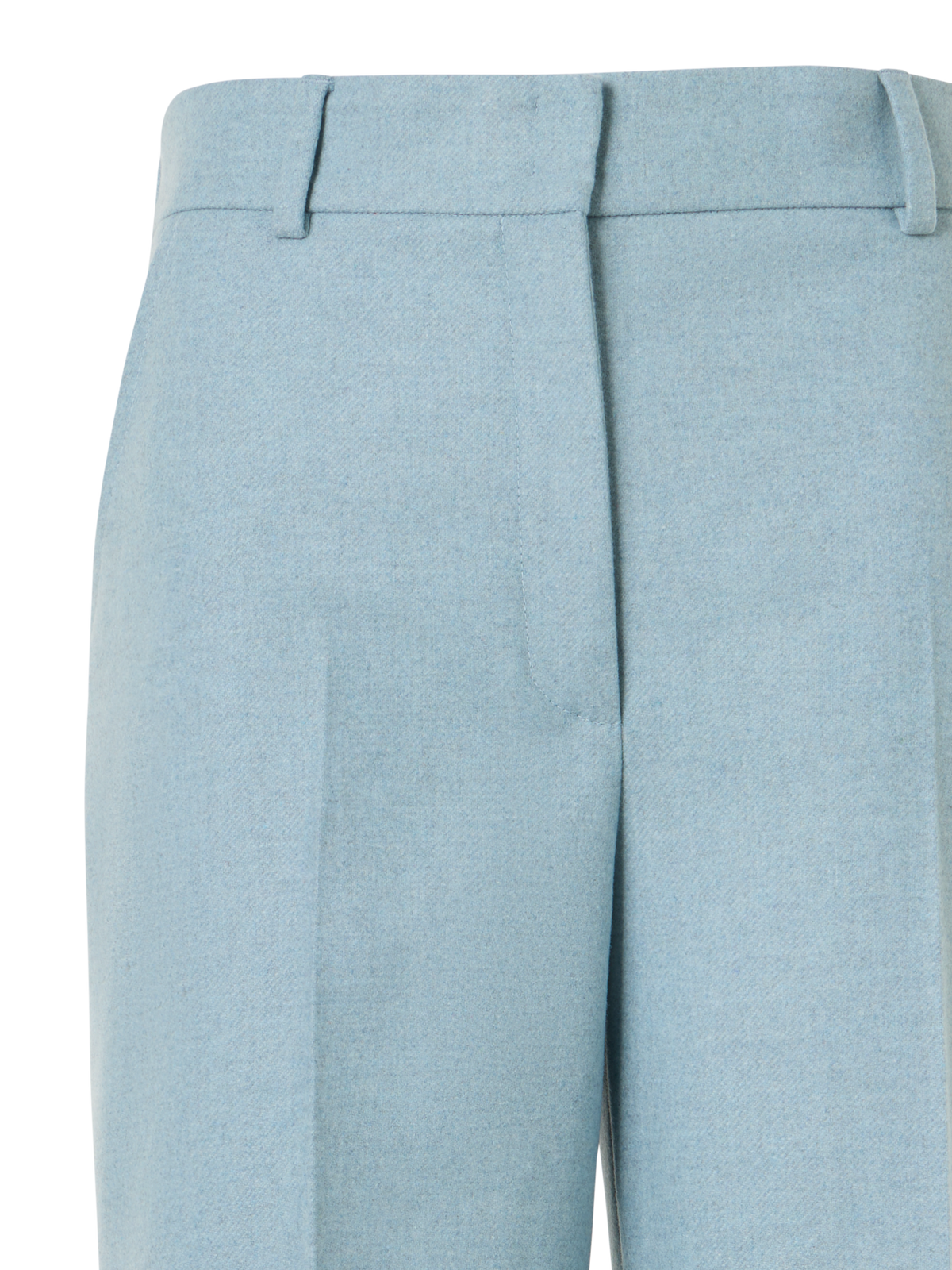 Designer Weite Hose aus Wollflanell