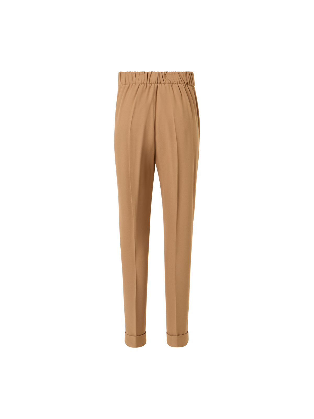 Designer Chris Tapered Hose aus Acetat-Viskose-Krepp - Braun