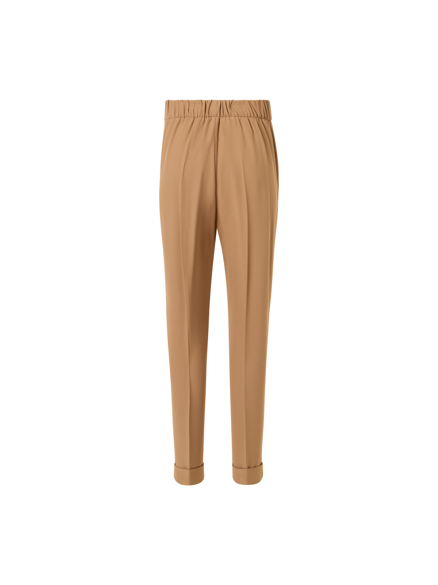 Designer Chris Tapered Hose aus Acetat-Viskose-Krepp - Braun