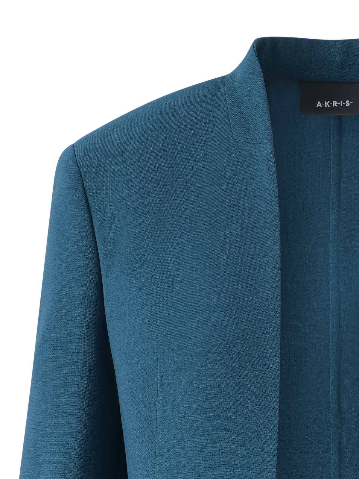 Designer Alvar Jacke im Cardigan-Stil aus Woll-Doubleface - Grün