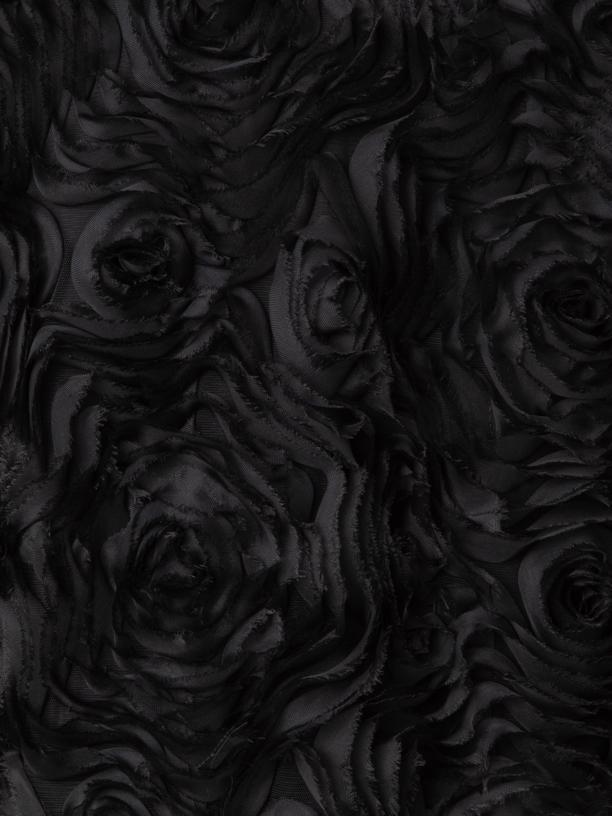 Designer Kurze Jacke mit 3D Carnation Stickerei - Schwarz