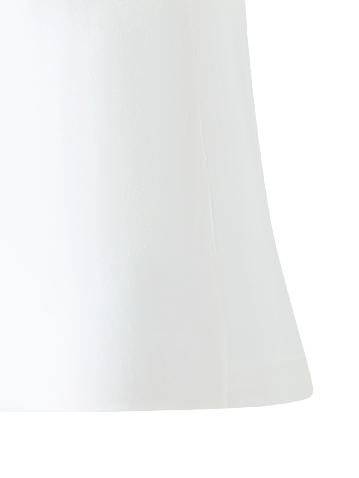 Designer T-Shirt aus Baumwoll-Jersey  - Weiss