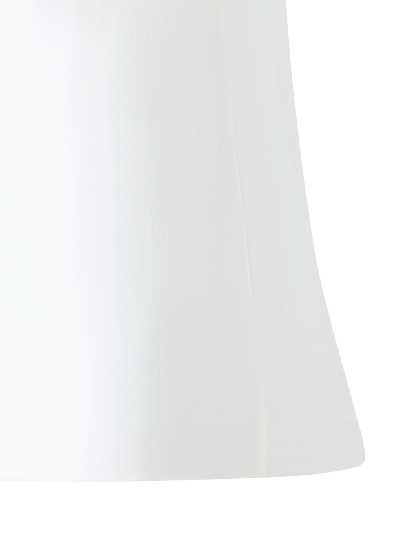 Designer T-Shirt aus Baumwoll-Jersey  - Weiss