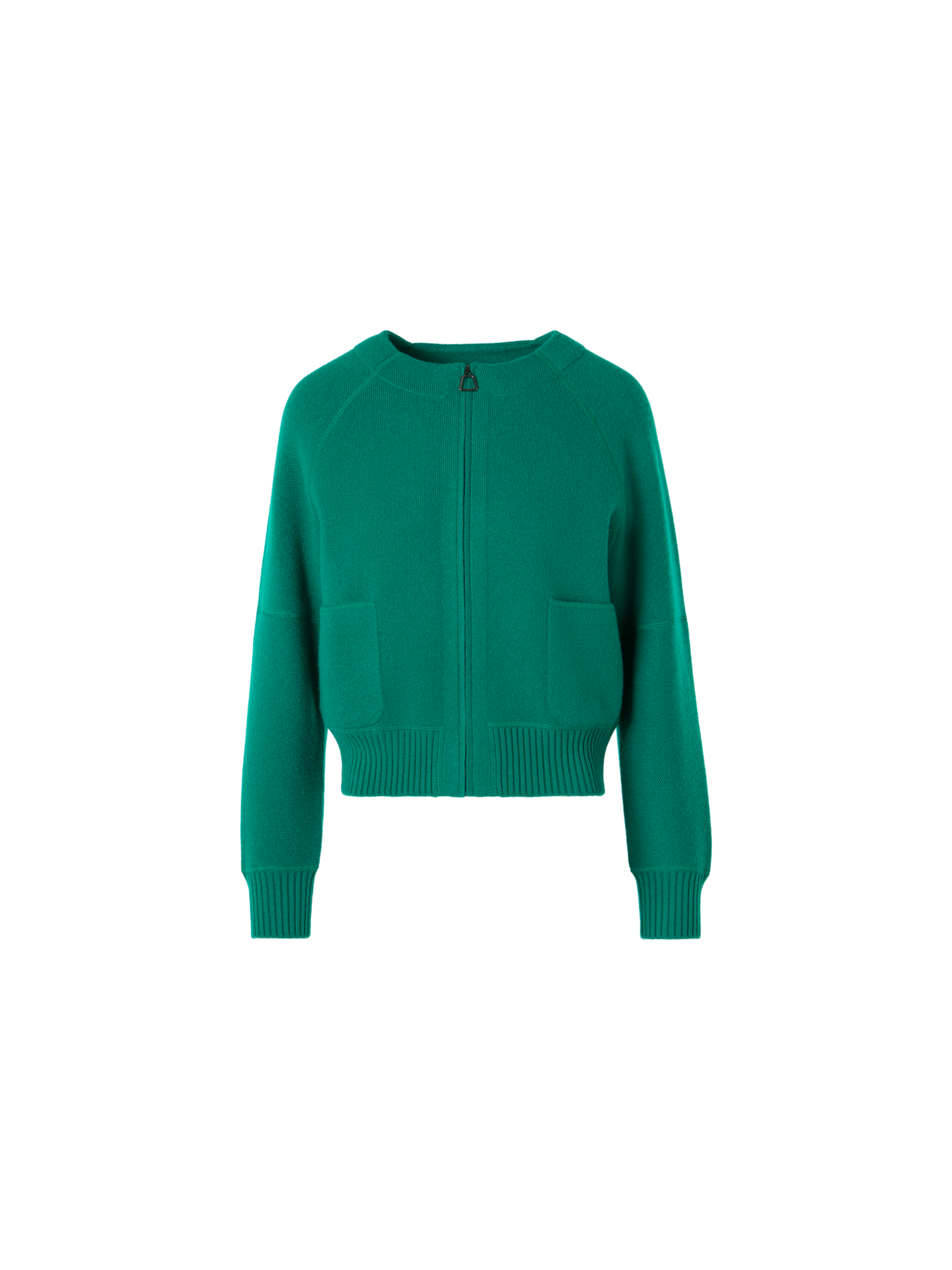 Designer Strickjacke aus Kaschmir-Piqué - Grün