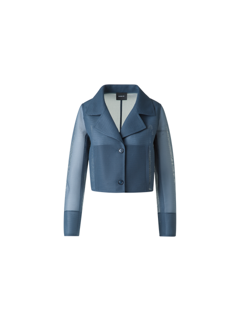 Gekürzte Jacke aus transparentem Techno-Gitter