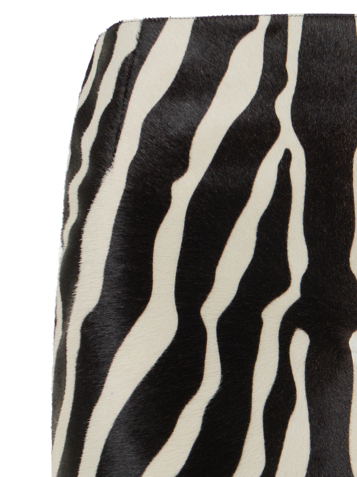 Designer Bleistiftrock aus Kalbsleder - Bunt