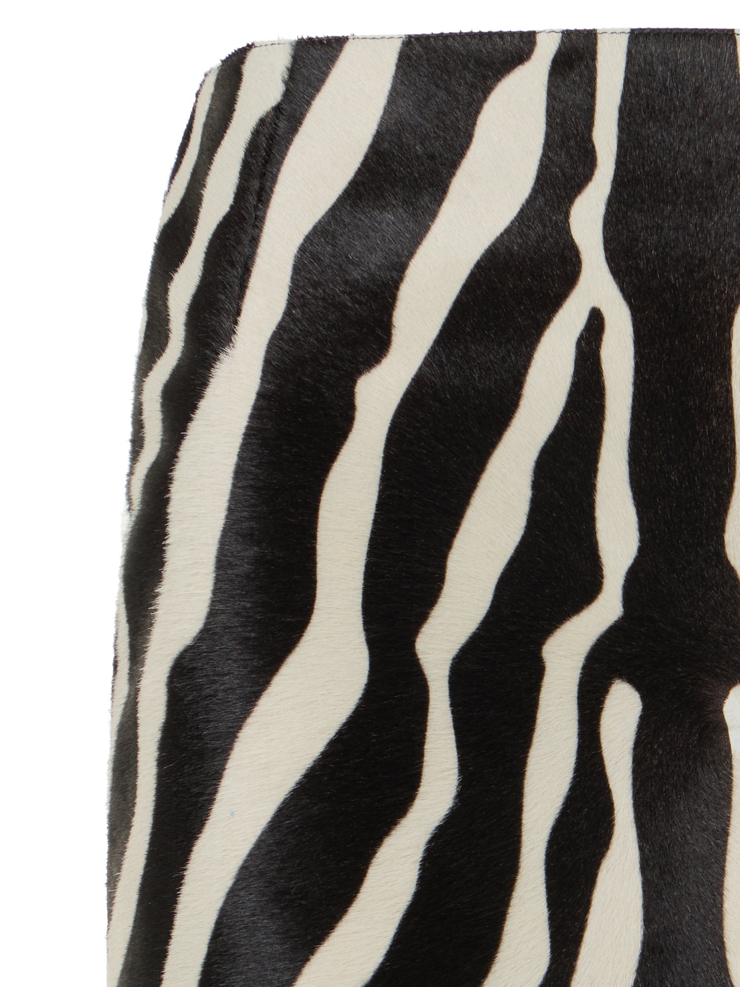 Designer Bleistiftrock aus Kalbsleder - Bunt