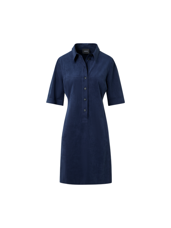 Designer Polokleid aus Techno-Ultrasuede