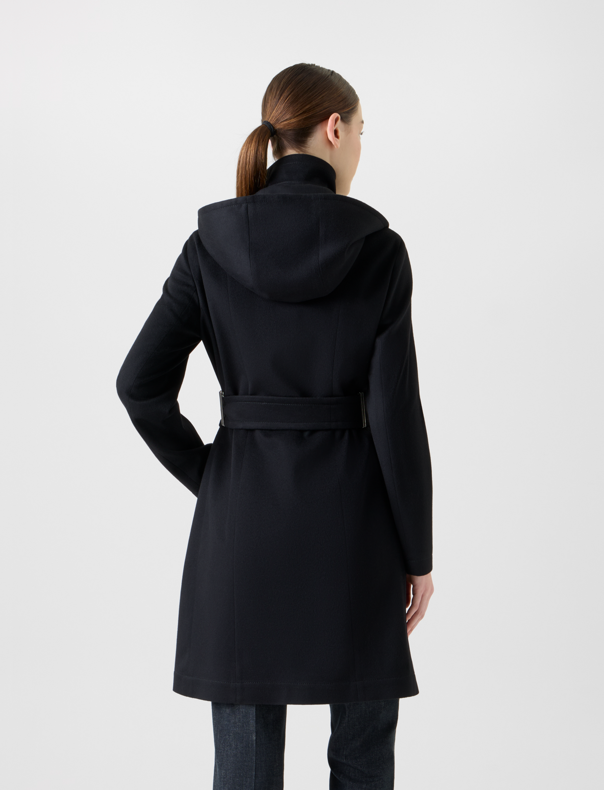 Designer Kurzer Kaschmir Storm-System® Trenchcoat - Schwarz #editorial