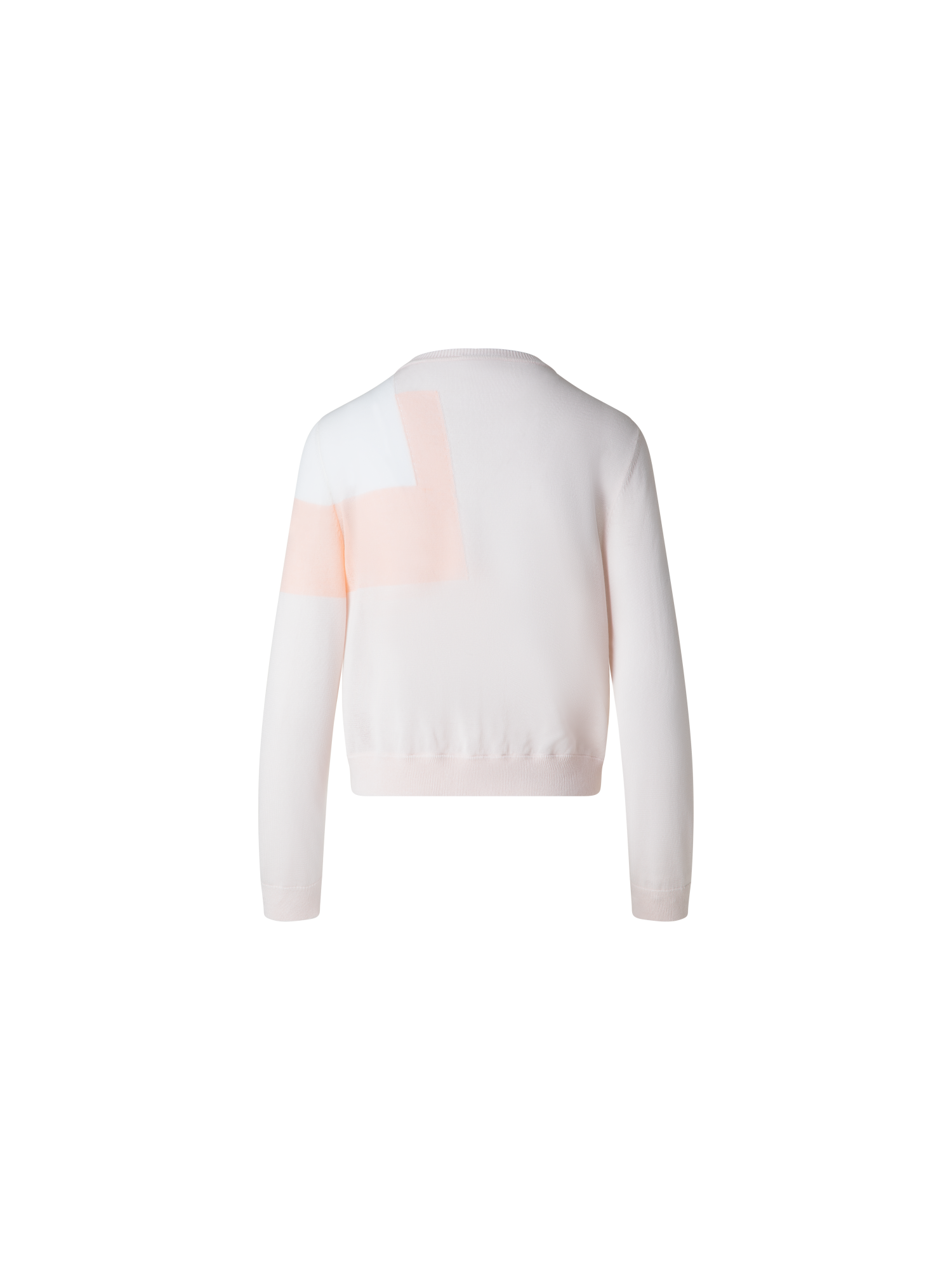 Designer Intarsien-Cardigan aus Leinenmischung - Bunt - Rosa