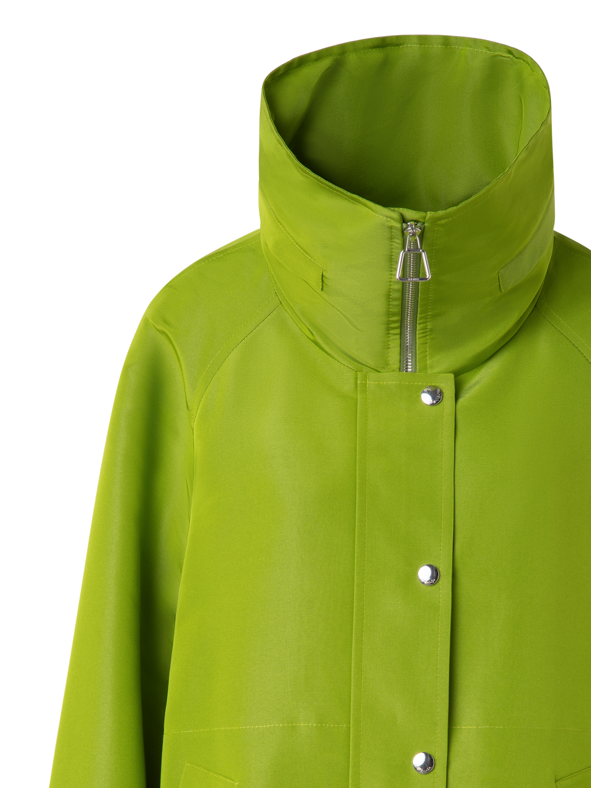Designer Wasserfester Oversize-Seiden-Parka - Grün