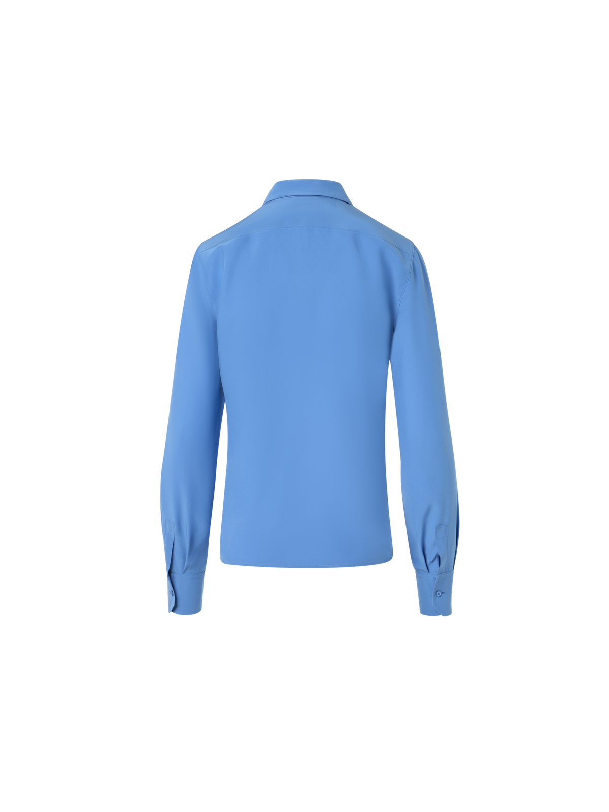 Designer Tunikabluse aus Seidenkrepp - Blau