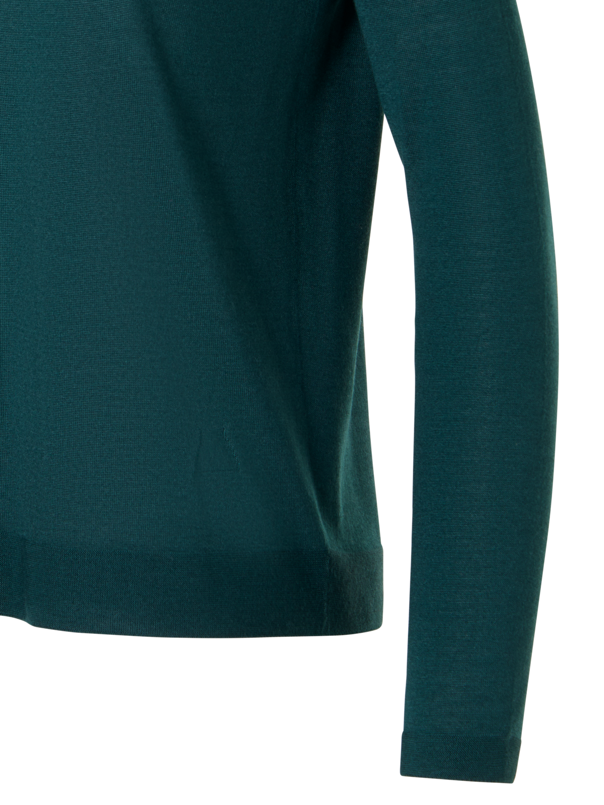 Designer Nahtloser Rundhals-Pullover aus Kaschmirseide - Grün