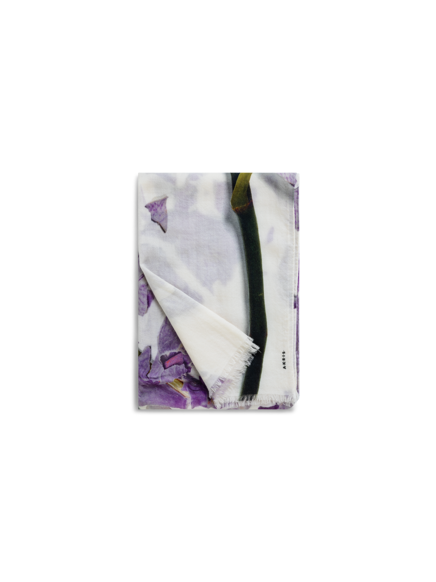 Designer Kaschmirseidenschal mit Scattered Orchid Druck - Bunt