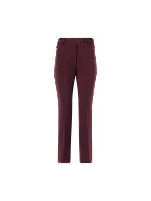 Designer Verkürzte Bootcut Hose - Rot